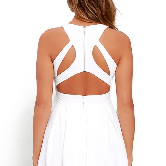 Sold: LULUS Exclusive Test Drive White Dress - Picture 12 of 14